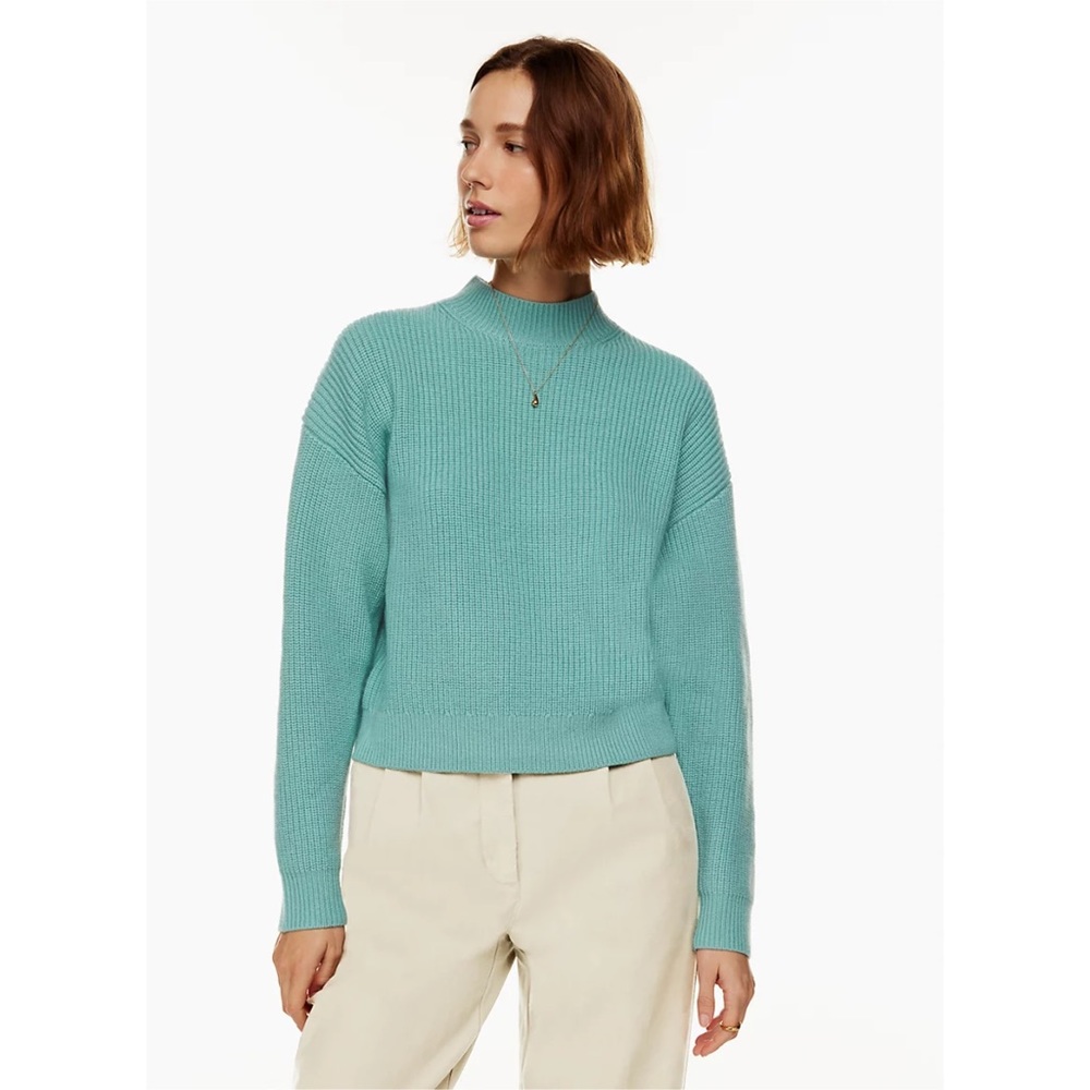Aritzia Italian Merino Wool Mockneck Sweater